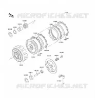 EMBRAYAGE pour Kawasaki KLE250 1997