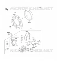 FREIN AVANT pour Kawasaki KLE250 1997