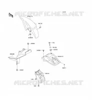 GARDE BOUE pour Kawasaki KLE250 1997