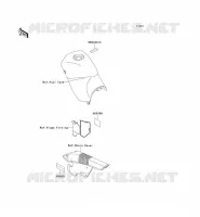 LABEL pour Kawasaki KLE250 1997