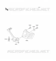 PEDALE DE FREIN pour Kawasaki KLE250 1997