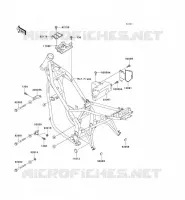 PIECE DE CADRE (COUVERTURE) pour Kawasaki KLE250 1997