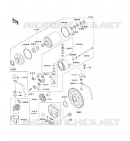 D&Eacute;MARREUR pour Kawasaki KLE250 1997