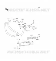 &Eacute;CHAPPEMENT pour Kawasaki KLE250 1997