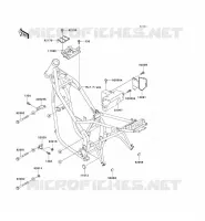 PIECE DE CADRE (COUVERTURE) pour Kawasaki KLE250 1997