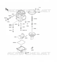 PI&Egrave;CES DE CARBURATEUR pour Kawasaki KLE250 1997