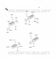 REPOSE PIED pour Kawasaki KLE250 1997