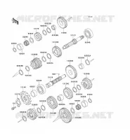 TRANSMISSION pour Kawasaki KLE250 1997