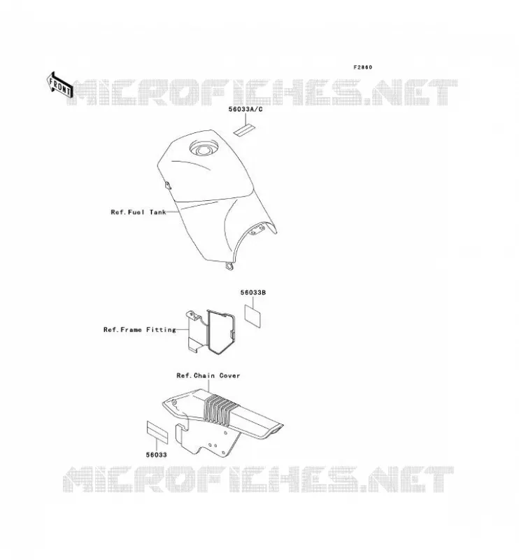 LABEL Kawasaki MOTOS 250 2000 KLE250  KLE250-A5