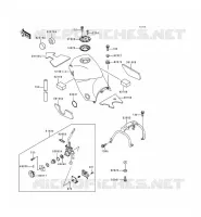 RESERVOIR CARBURANT pour Kawasaki KLE500 2000