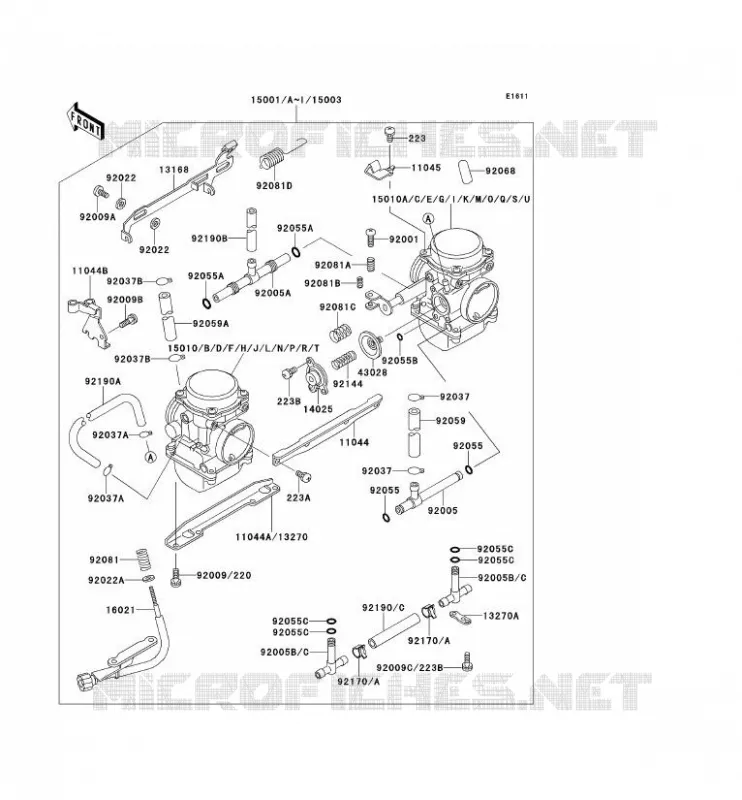 CARBURATEUR Kawasaki MOTOS 500 1992 KLE500  KLE500-A2