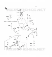 RESERVOIR CARBURANT pour Kawasaki KLE500 1992
