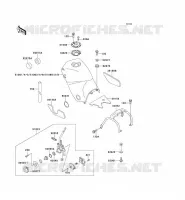 RESERVOIR CARBURANT pour Kawasaki KLE500 1993