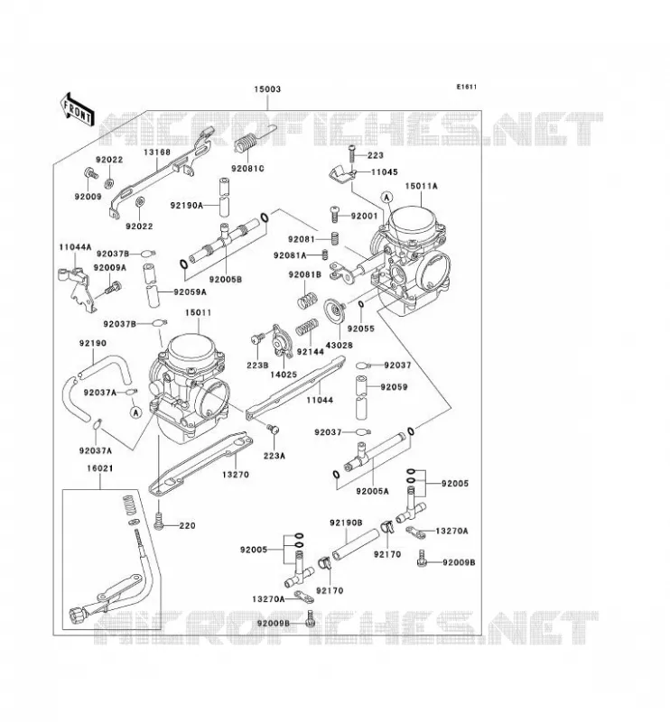 CARBURATEUR Kawasaki MOTOS 500 2006 KLE500  KLE500B6F