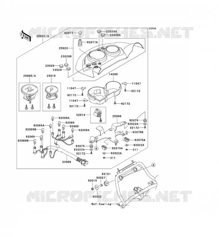 COMPTEURS Kawasaki MOTOS 500 2007 KLE500  KLE500B7F