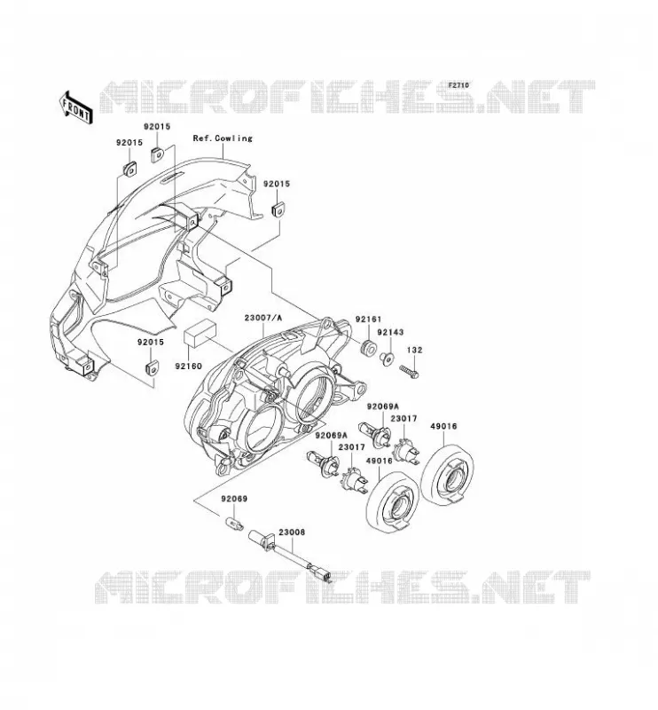 OPTIQUE(S) Kawasaki MOTOS 500 2007 KLE500  KLE500B7F