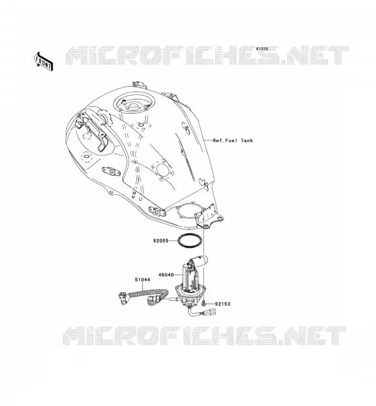 POMPE A ESSENCE Kawasaki MOTOS 650 2007 VERSYS 650  KLE650A7F
