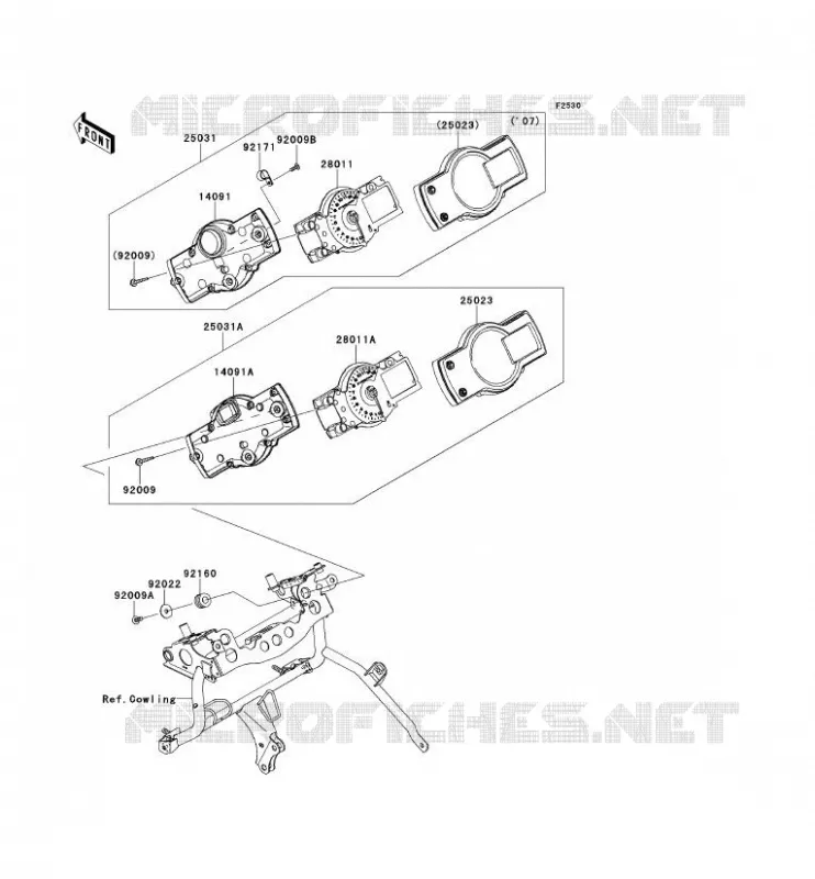 COMPTEURS Kawasaki MOTOS 650 2008 VERSYS 650  KLE650A8F