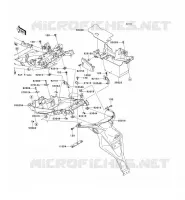GARDE BOUE ARRI&Egrave;RE pour Kawasaki VERSYS 650 2008