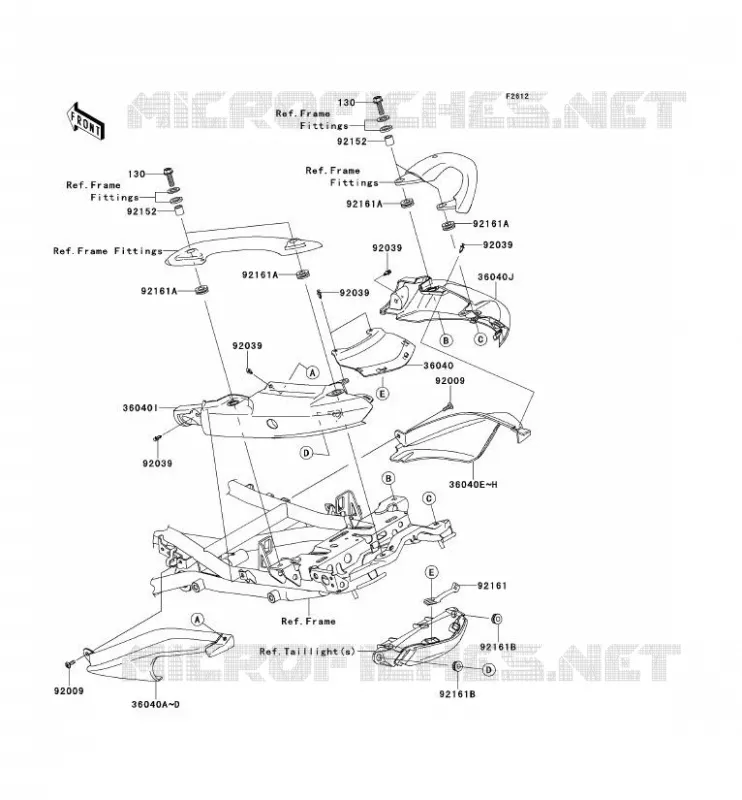 HOUSSE SELLE Kawasaki MOTOS 650 2008 VERSYS 650  KLE650A8F