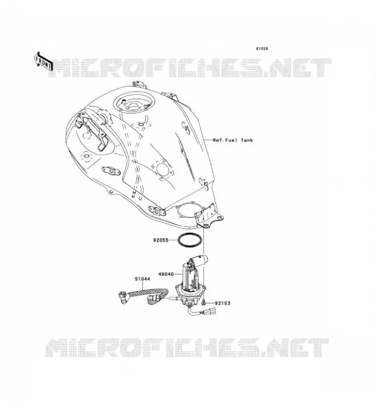POMPE A ESSENCE Kawasaki MOTOS 650 2008 VERSYS 650  KLE650A8F