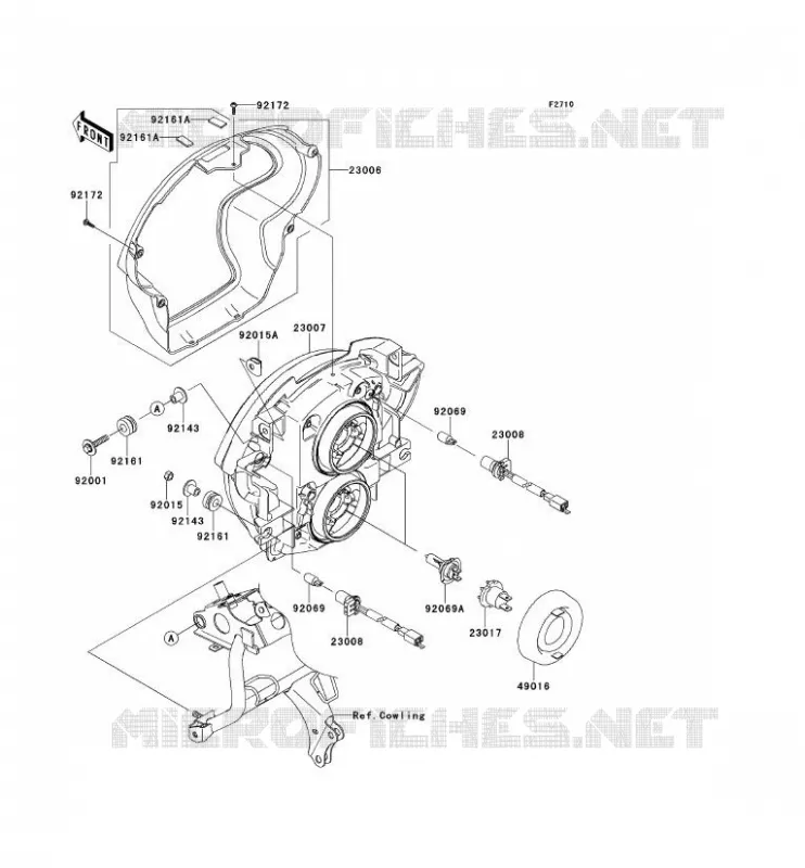 OPTIQUE(S) Kawasaki MOTOS 650 2009 VERSYS 650  KLE650A9F