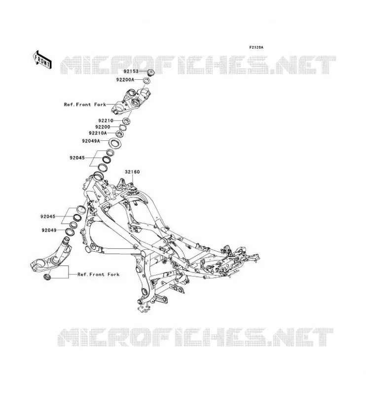 CH&Acirc;SSIS Kawasaki MOTOS 650 2009 VERSYS 650  KLE650A9F