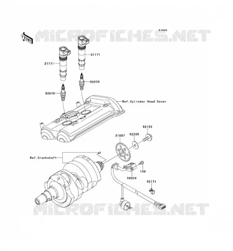 SYSTEME D&acute;ALLUMAGE Kawasaki MOTOS 650 2009 VERSYS 650  KLE650A9F