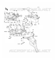 GARDE BOUE ARRI&Egrave;RE pour Kawasaki VERSYS 650 2009