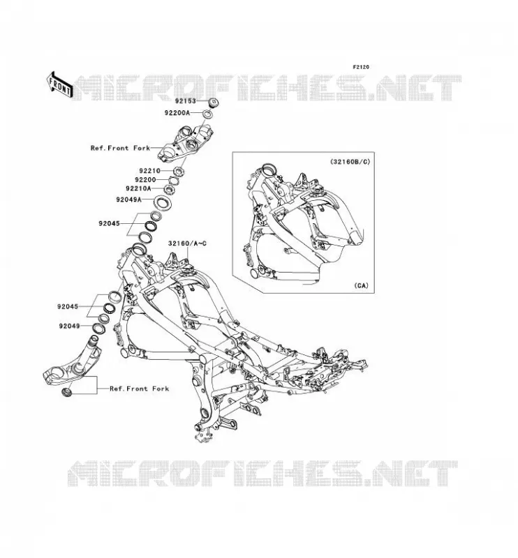CH&Acirc;SSIS Kawasaki MOTOS 650 2009 VERSYS 650  KLE650A9F
