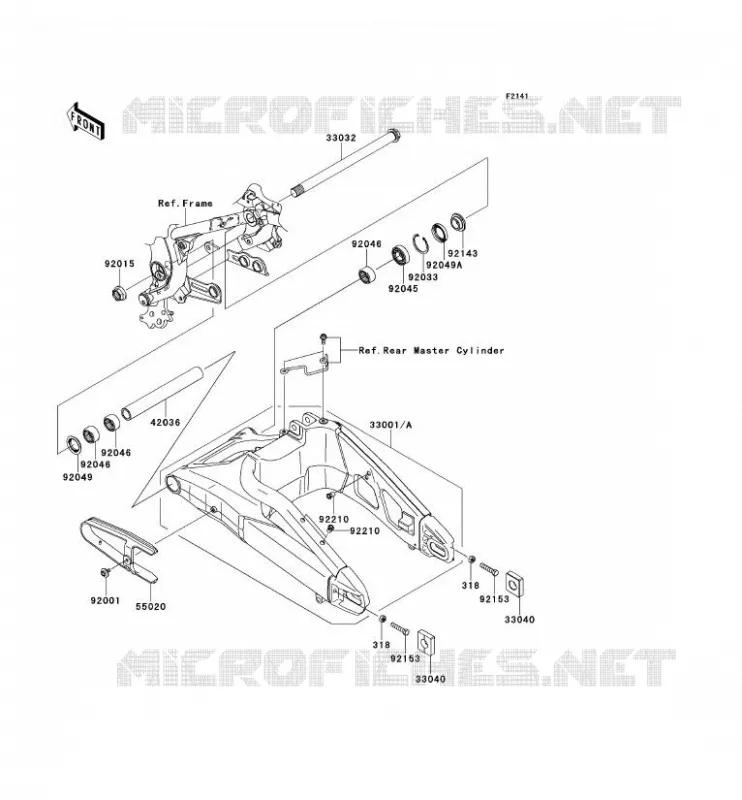 BRAS OSCILLANT Kawasaki MOTOS 650 2007 VERSYS 650  KLE650B7F