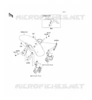 GARDE BOUE AVANT pour Kawasaki VERSYS 650 2007
