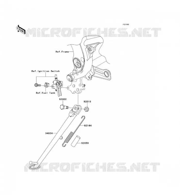 BEQUILLES Kawasaki MOTOS 650 2007 VERSYS 650  KLE650B7F