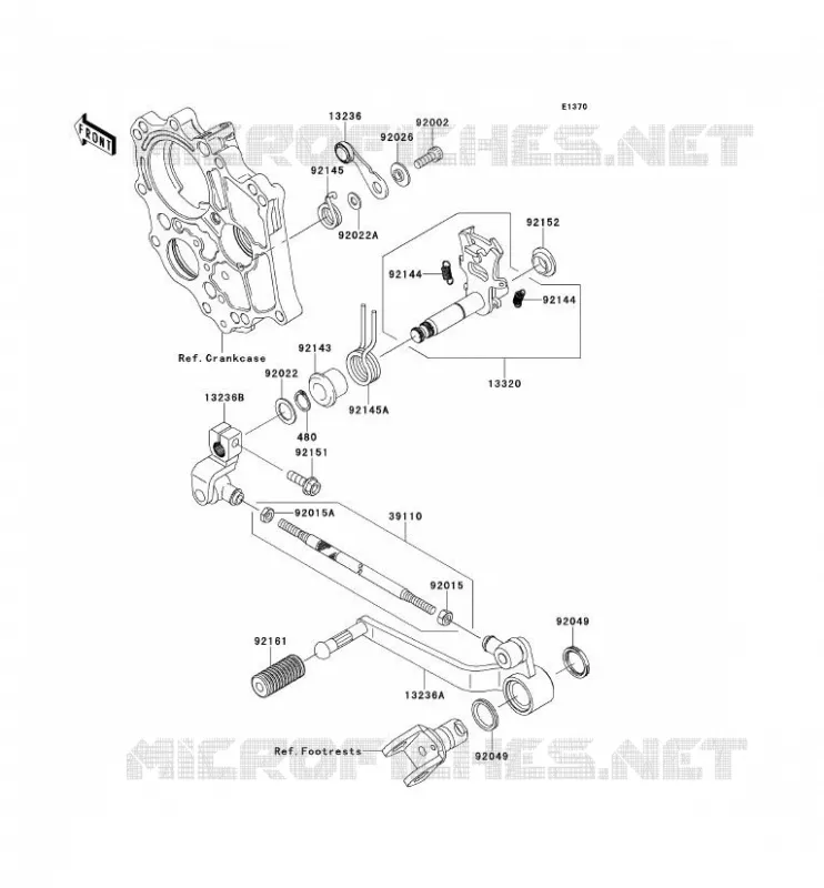 SELECTEUR Kawasaki MOTOS 650 2008 VERSYS 650  KLE650B8F