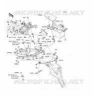 GARDE BOUE ARRI&Egrave;RE pour Kawasaki VERSYS 650 2008