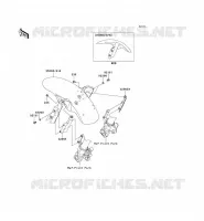 GARDE BOUE AVANT pour Kawasaki VERSYS 650 2008