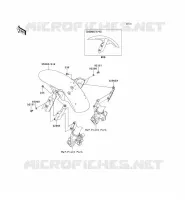 GARDE BOUE AVANT pour Kawasaki VERSYS 650 2009