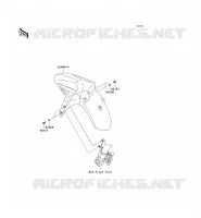 GARDE BOUE AVANT pour Kawasaki VERSYS 650 2010