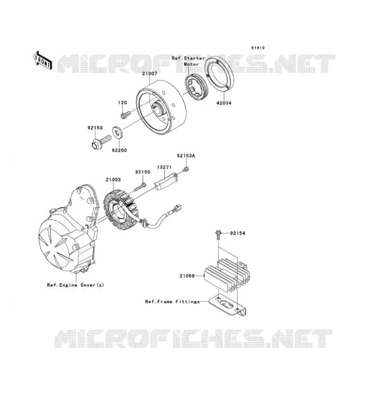 G&Eacute;N&Eacute;RATEUR Kawasaki MOTOS 650 2011 VERSYS 650  KLE650CBF