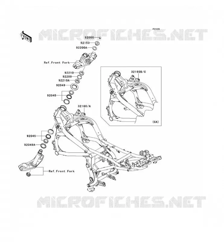 CH&Acirc;SSIS Kawasaki MOTOS 650 2011 VERSYS 650  KLE650CBF