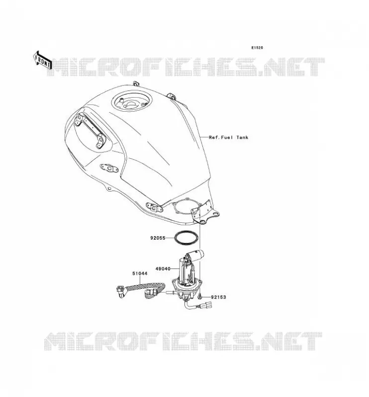 POMPE A ESSENCE Kawasaki MOTOS 650 2011 VERSYS 650  KLE650CBF