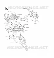 GARDE BOUE ARRI&Egrave;RE pour Kawasaki VERSYS 650 2012