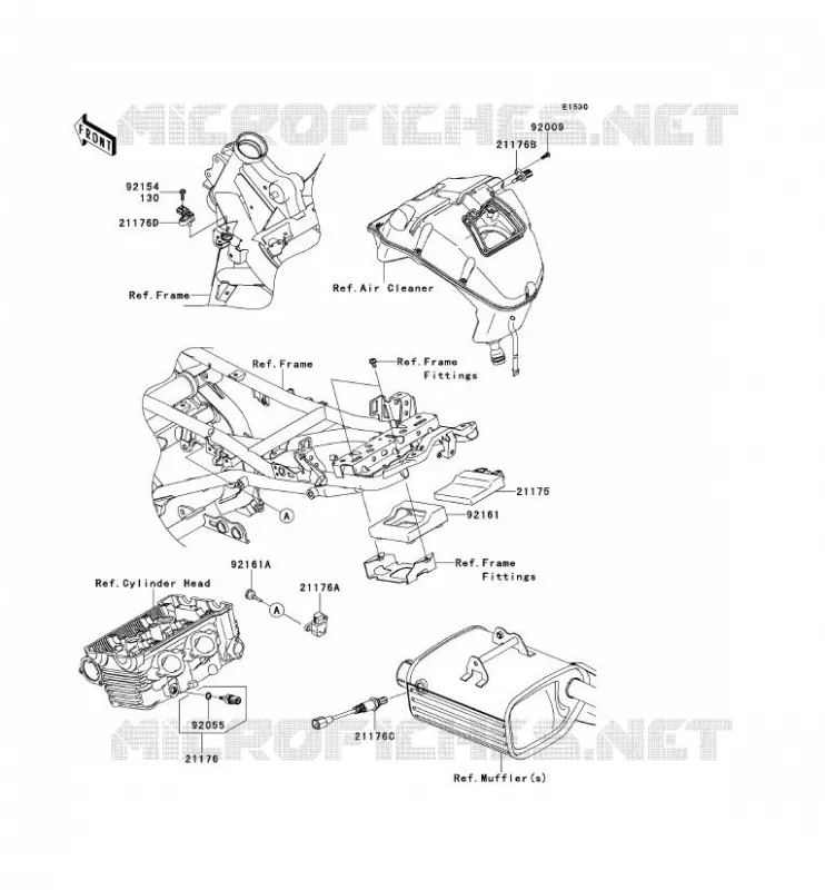 INJECTION CARBURANT Kawasaki MOTOS 650 2013 VERSYS 650  KLE650CDF