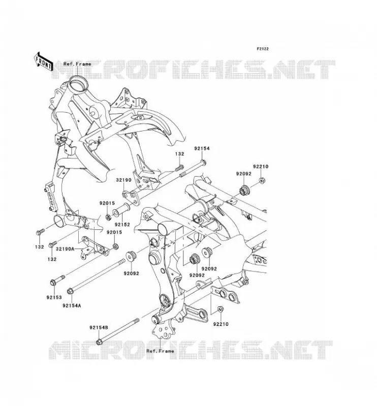 SUPPORT MOTEUR Kawasaki MOTOS 650 2013 VERSYS 650  KLE650CDF
