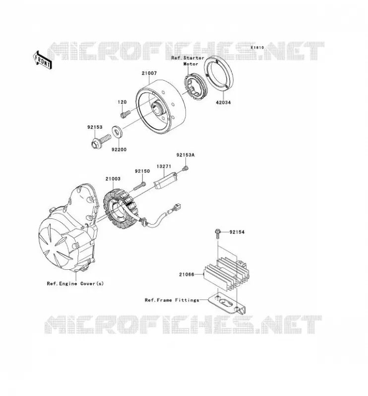 G&Eacute;N&Eacute;RATEUR Kawasaki MOTOS 650 2013 VERSYS 650  KLE650CDF
