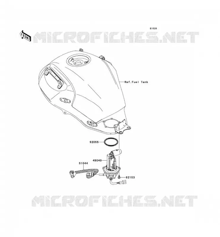 POMPE A ESSENCE Kawasaki MOTOS 650 2014 VERSYS 650  KLE650CEF