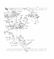 GARDE BOUE ARRI&Egrave;RE pour Kawasaki VERSYS 650 ABS 2010