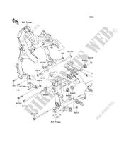 SUPPORT MOTEUR pour Kawasaki VERSYS 650 ABS 2010