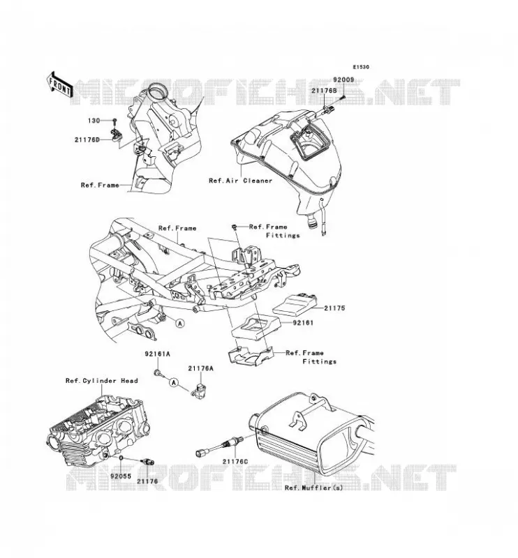 INJECTION CARBURANT Kawasaki MOTOS 650 2010 VERSYS 650 ABS  KLE650DAF