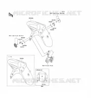 GARDE BOUE AVANT pour Kawasaki VERSYS 650 ABS 2011